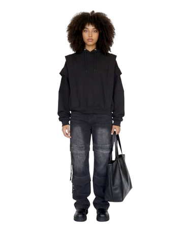 ORO Agbada Hoodie – Black