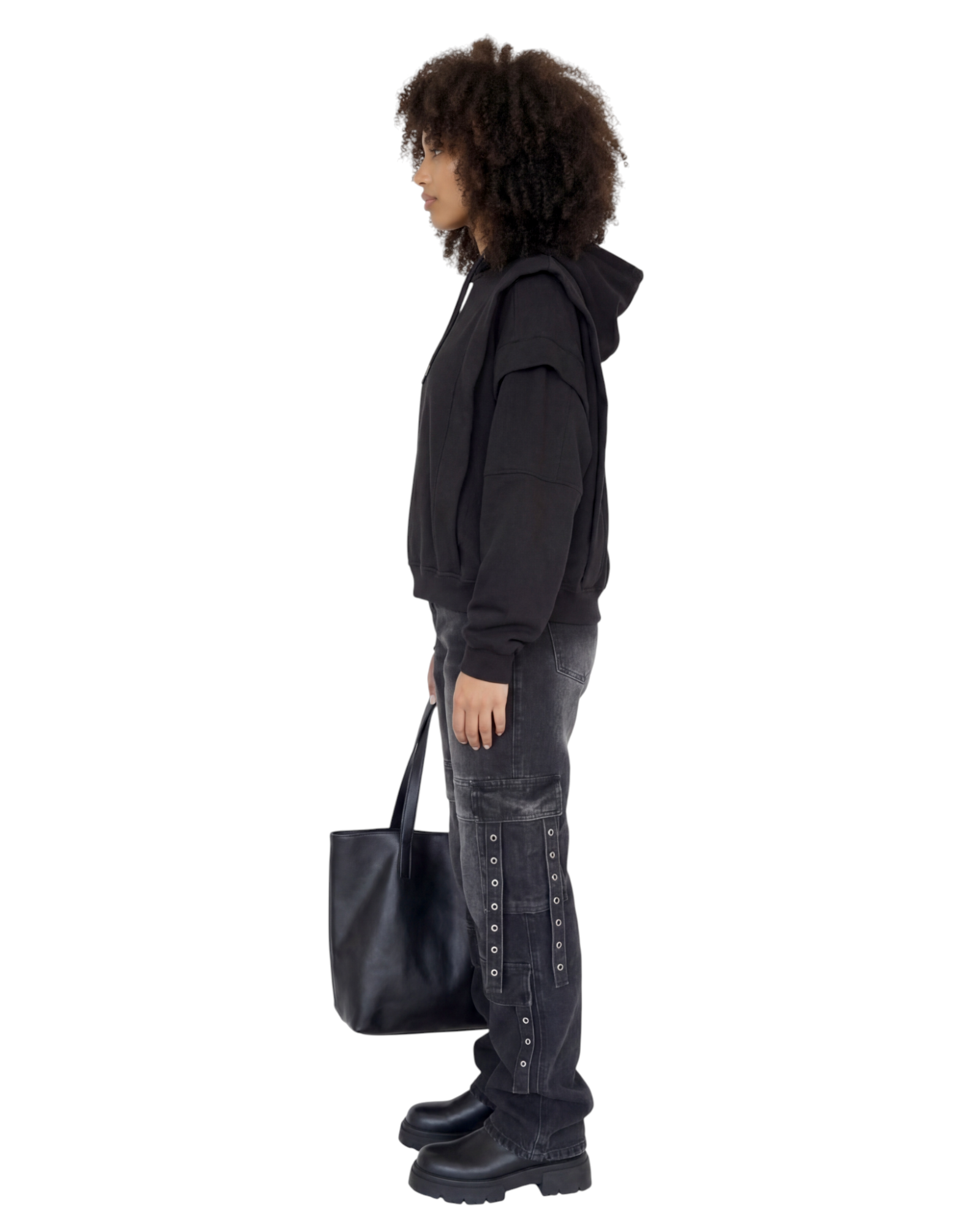ORO Agbada Hoodie – Black